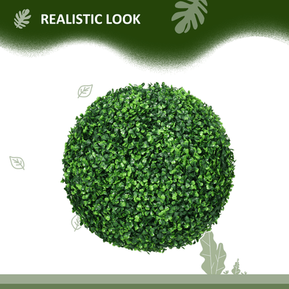 Vibrant Set of 2 UV - Protected Artificial Topiary Balls for Year - Round Beauty - plants - express.com