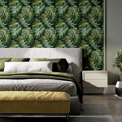 Vibrant Tropical Foliage Living Wall Wallpaper - Embrace Nature Indoors! - plants - express.com