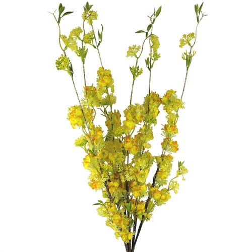 Vibrant Yellow Blossom Spray Stems - Pack of 6, 100cm for Stunning Arrangements - plants - express.com