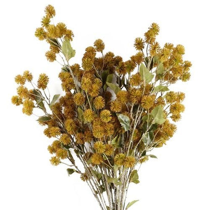 Vibrant Yellow Craspedia Stems - Pack of 6 Whimsical Floral Accents - plants - express.com
