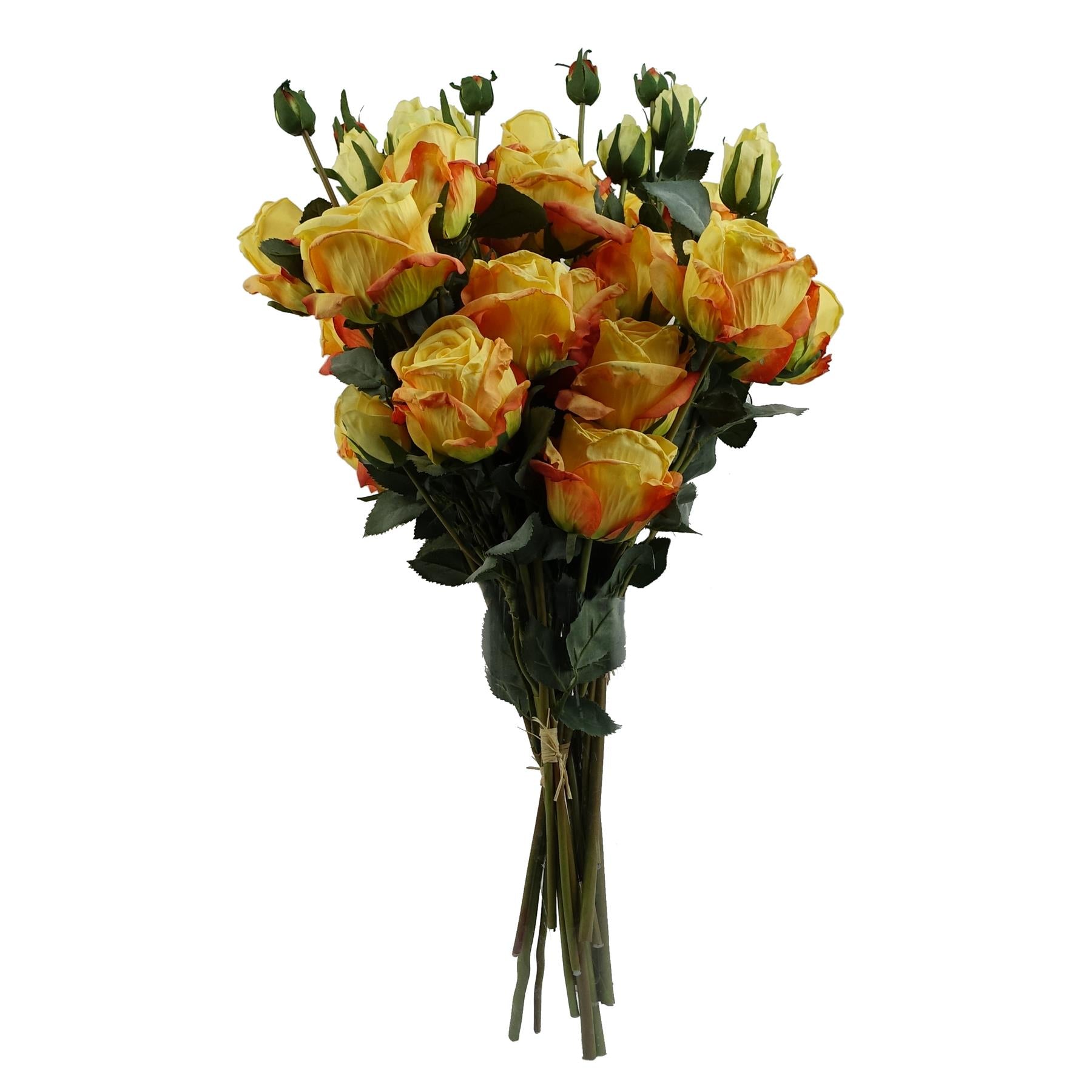 Vibrant Yellow Rose Artificial Flower Sprays - 24 Blooms & 18 Buds Total! - plants - express.com