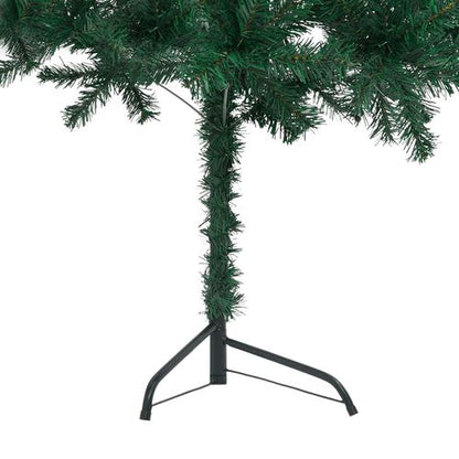vidaXL 120cm Corner Green PVC Christmas Tree - Festive Space - Saver - plants - express.com