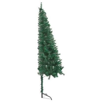 vidaXL 120cm Corner Green PVC Christmas Tree - Festive Space - Saver - plants - express.com