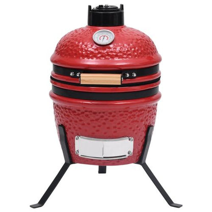 vidaXL 2 - in - 1 Kamado Grill & Smoker - Ceramic, 56 cm Black Beauty! - plants - express.com