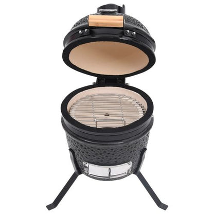 vidaXL 2 - in - 1 Kamado Grill & Smoker - Ceramic, 56 cm Black Beauty! - plants - express.com