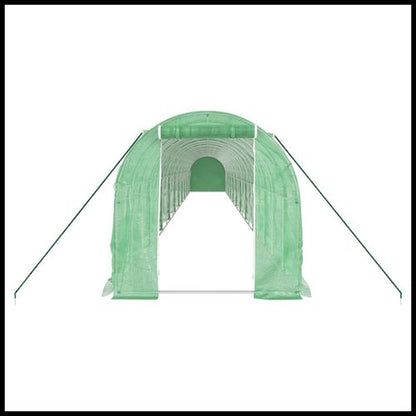 vidaXL 4m² Greenhouse - Durable Steel Frame for Hobby Gardening Enthusiasts - plants - express.com