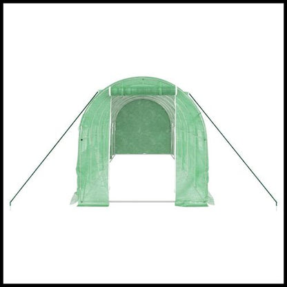 vidaXL 4m² Greenhouse - Durable Steel Frame for Hobby Gardening Enthusiasts - plants - express.com