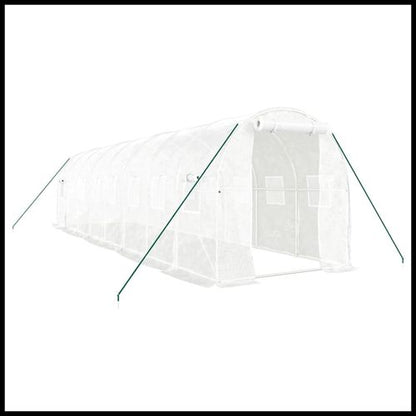 vidaXL 4m² Greenhouse - Durable Steel Frame for Hobby Gardening Enthusiasts - plants - express.com