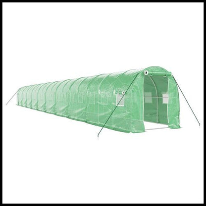 vidaXL 4m² Greenhouse - Durable Steel Frame for Hobby Gardening Enthusiasts - plants - express.com