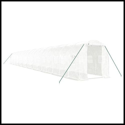 vidaXL 4m² Greenhouse - Durable Steel Frame for Hobby Gardening Enthusiasts - plants - express.com