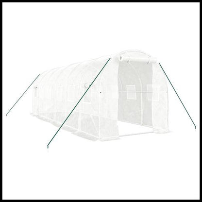 vidaXL 4m² Greenhouse - Durable Steel Frame for Hobby Gardening Enthusiasts - plants - express.com