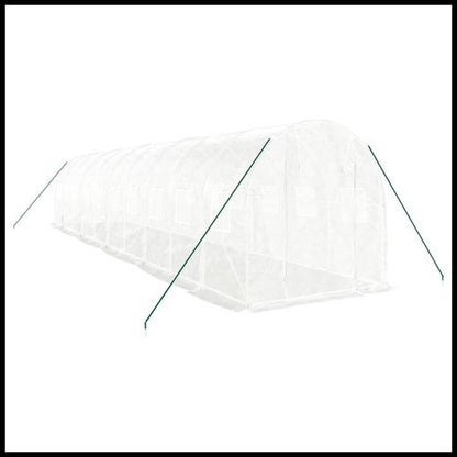 vidaXL 4m² Greenhouse - Durable Steel Frame for Hobby Gardening Enthusiasts - plants - express.com