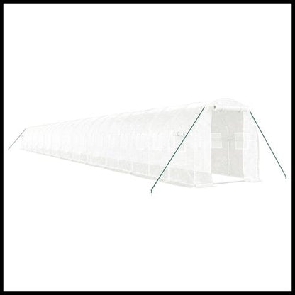 vidaXL 4m² Greenhouse - Durable Steel Frame for Hobby Gardening Enthusiasts - plants - express.com