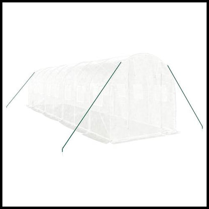 vidaXL 4m² Greenhouse - Durable Steel Frame for Hobby Gardening Enthusiasts - plants - express.com