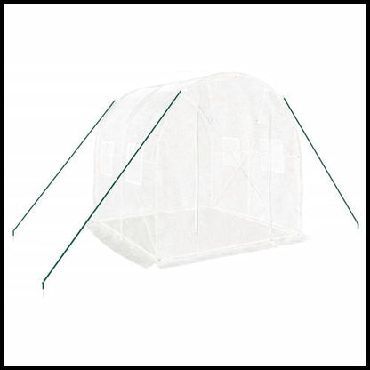 vidaXL 4m² Greenhouse - Durable Steel Frame for Hobby Gardening Enthusiasts - plants - express.com