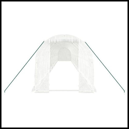 vidaXL 4m² Greenhouse - Durable Steel Frame for Hobby Gardening Enthusiasts - plants - express.com