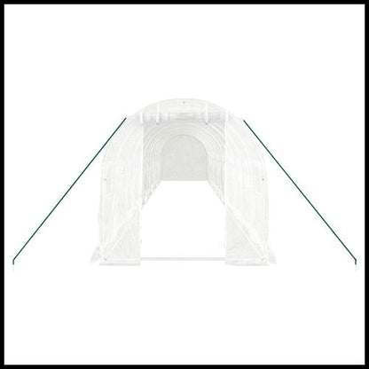 vidaXL 4m² Greenhouse - Durable Steel Frame for Hobby Gardening Enthusiasts - plants - express.com