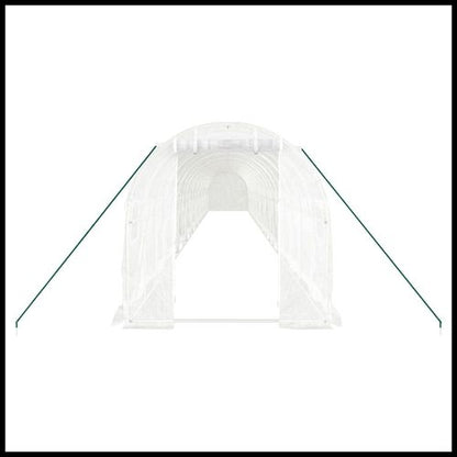 vidaXL 4m² Greenhouse - Durable Steel Frame for Hobby Gardening Enthusiasts - plants - express.com