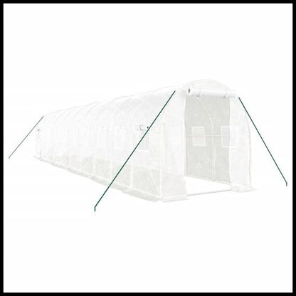 vidaXL 4m² Greenhouse - Durable Steel Frame for Hobby Gardening Enthusiasts - plants - express.com