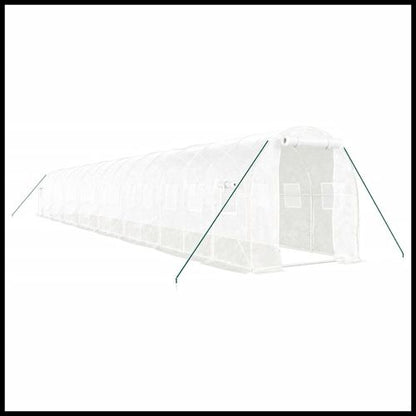 vidaXL 4m² Greenhouse - Durable Steel Frame for Hobby Gardening Enthusiasts - plants - express.com
