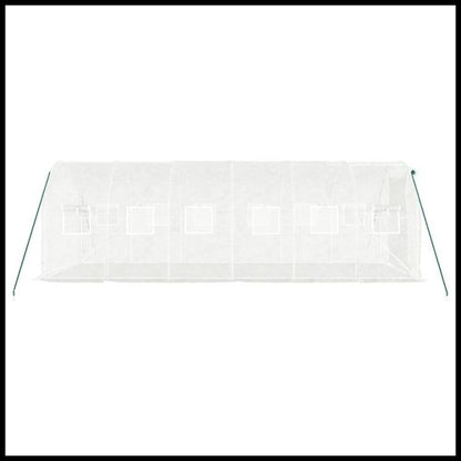 vidaXL 4m² Greenhouse - Durable Steel Frame for Hobby Gardening Enthusiasts - plants - express.com