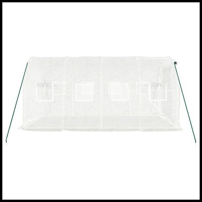 vidaXL 4m² Greenhouse - Durable Steel Frame for Hobby Gardening Enthusiasts - plants - express.com