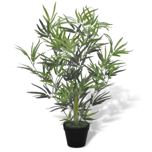 vidaXL Artificial Bamboo Plant Twiggy with Pot 90 cm - plants - express.com