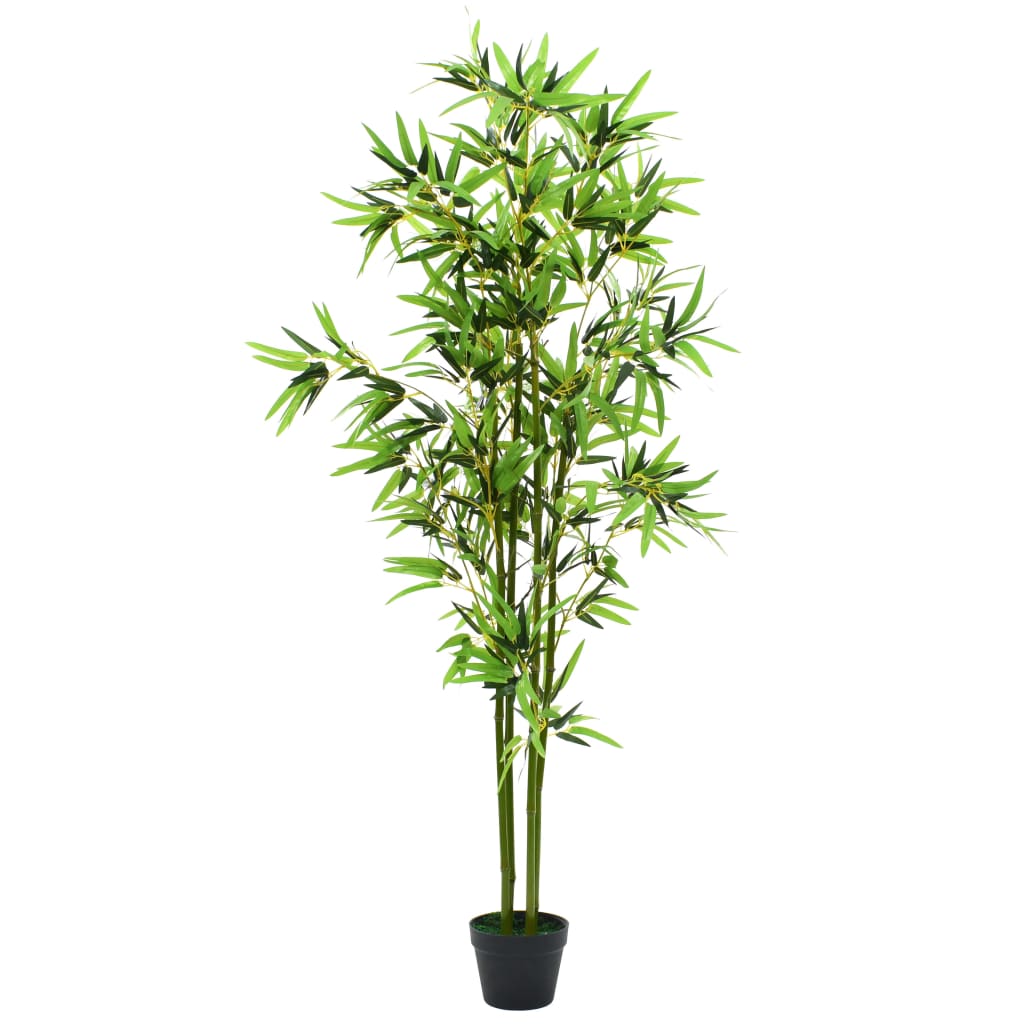 vidaXL Artificial Bamboo Plant with Pot 150 cm Green - plants - express.com