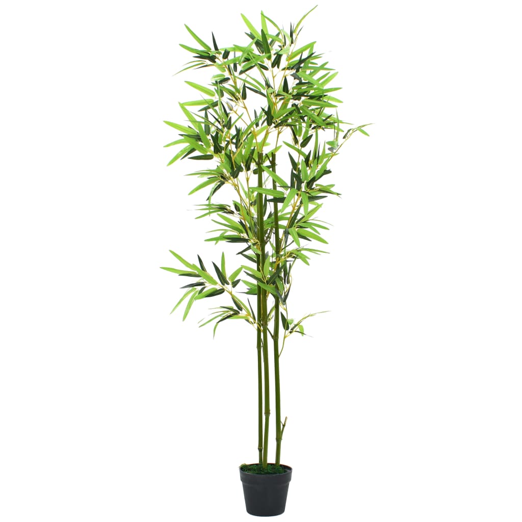 vidaXL Artificial Bamboo Plant with Pot 150 cm Green - plants - express.com