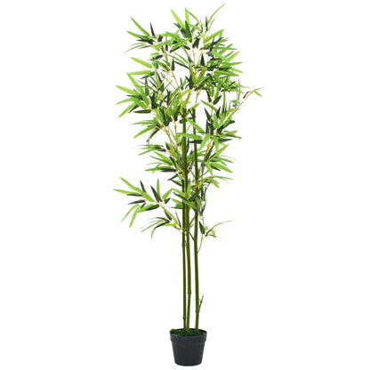 vidaXL Artificial Bamboo Plant with Pot 150 cm Green - plants - express.com