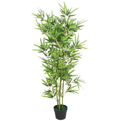 vidaXL Artificial Bamboo Plant with Pot 150 cm Green - plants - express.com