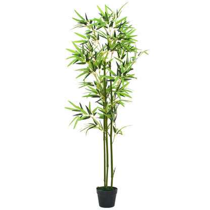 vidaXL Artificial Bamboo Plant with Pot 150 cm Green - plants - express.com
