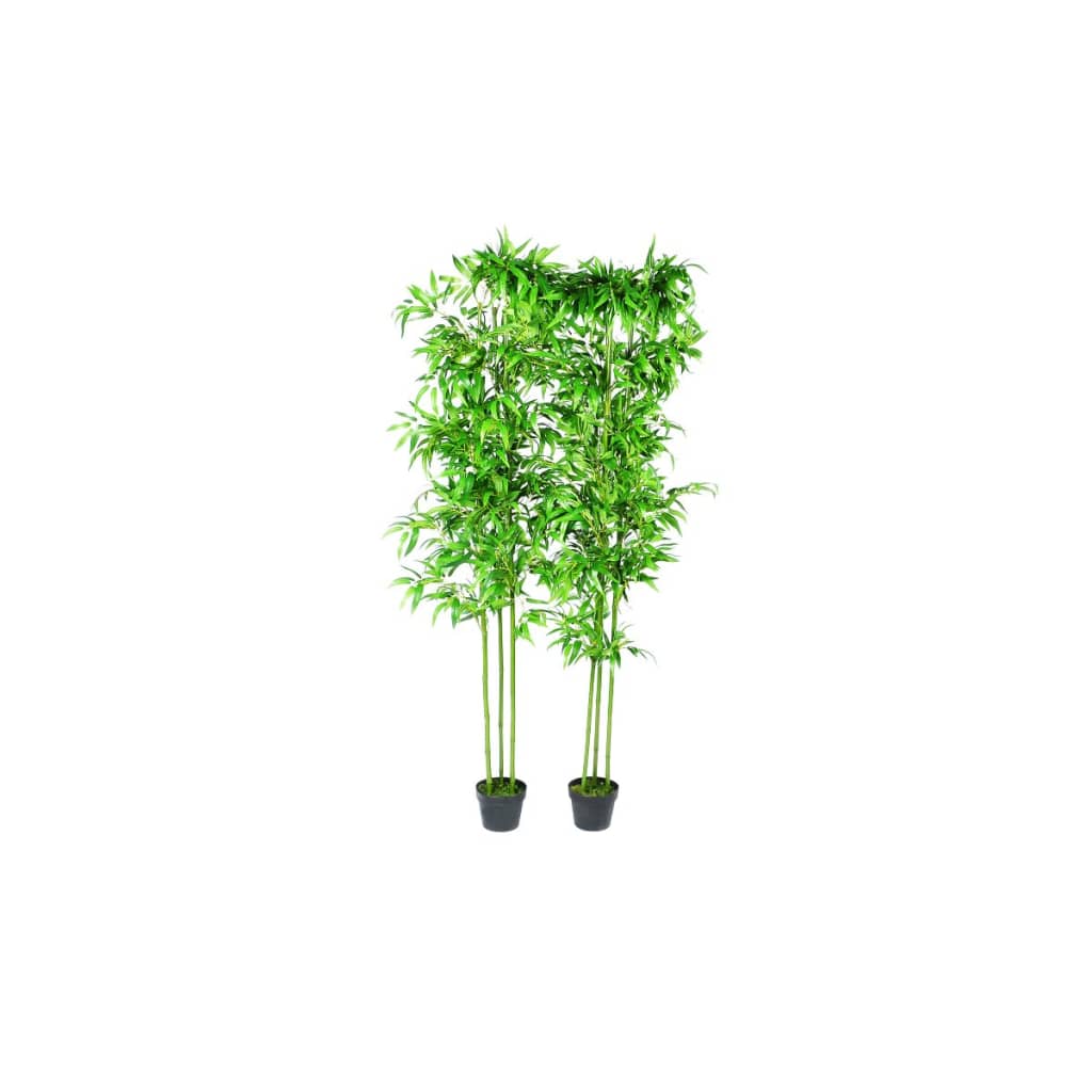vidaXL Artificial Bamboo Plant with Pot 150 cm Green - plants - express.com