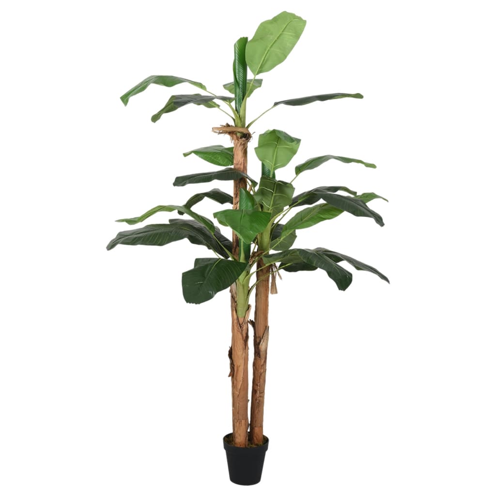 vidaXL Artificial Banana Tree 9 Leaves 120 cm Green - plants - express.com