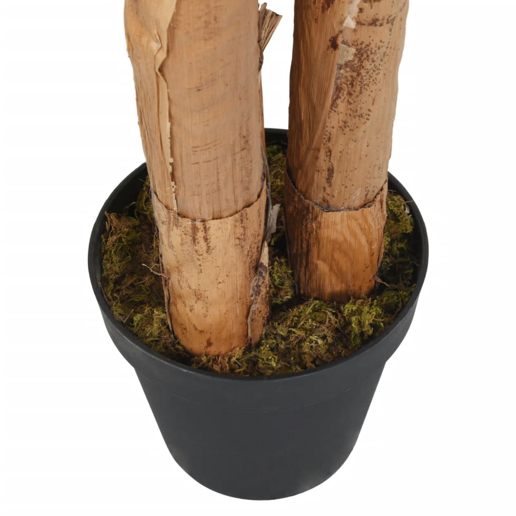 vidaXL Artificial Banana Tree 9 Leaves 120 cm Green - plants - express.com