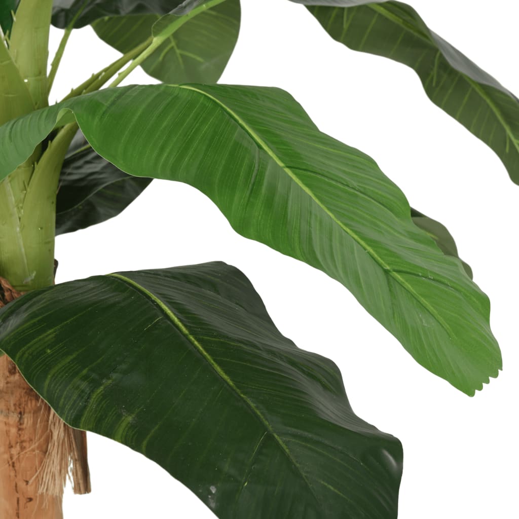 vidaXL Artificial Banana Tree 9 Leaves 120 cm Green - plants - express.com