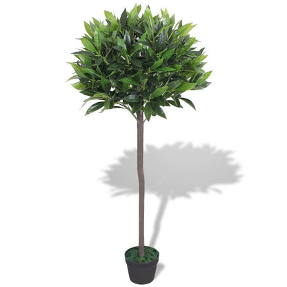 vidaXL Artificial Bay Tree Plant with Pot 125 cm Green - plants - express.com