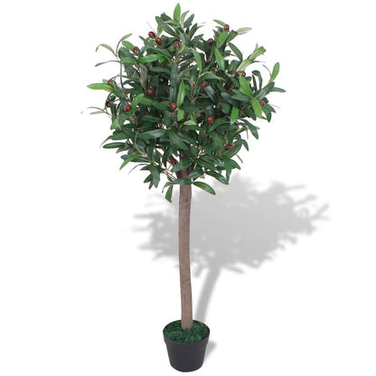 vidaXL Artificial Bay Tree Plant with Pot 125 cm Green - plants - express.com