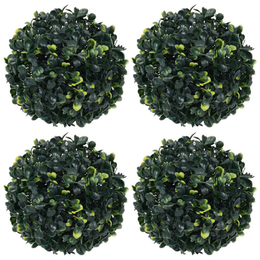 vidaXL Artificial Boxwood Balls 4 pcs 12 cm - plants - express.com