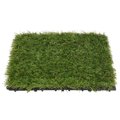 vidaXL Artificial Grass Tiles 11 pcs Green 30x30 cm - plants - express.com