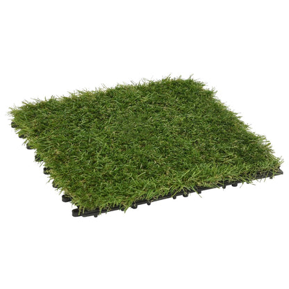 vidaXL Artificial Grass Tiles 11 pcs Green 30x30 cm - plants - express.com