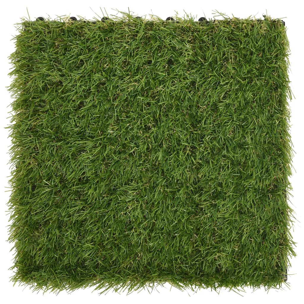 vidaXL Artificial Grass Tiles 11 pcs Green 30x30 cm - plants - express.com