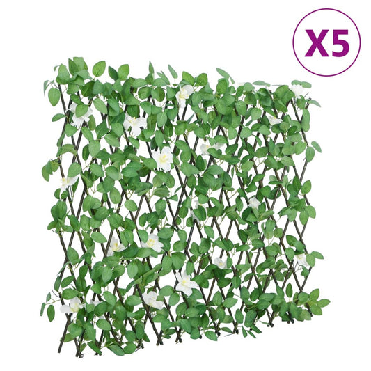 vidaXL Artificial Ivy Trellis Expandable Green 180x30 cm - plants - express.com