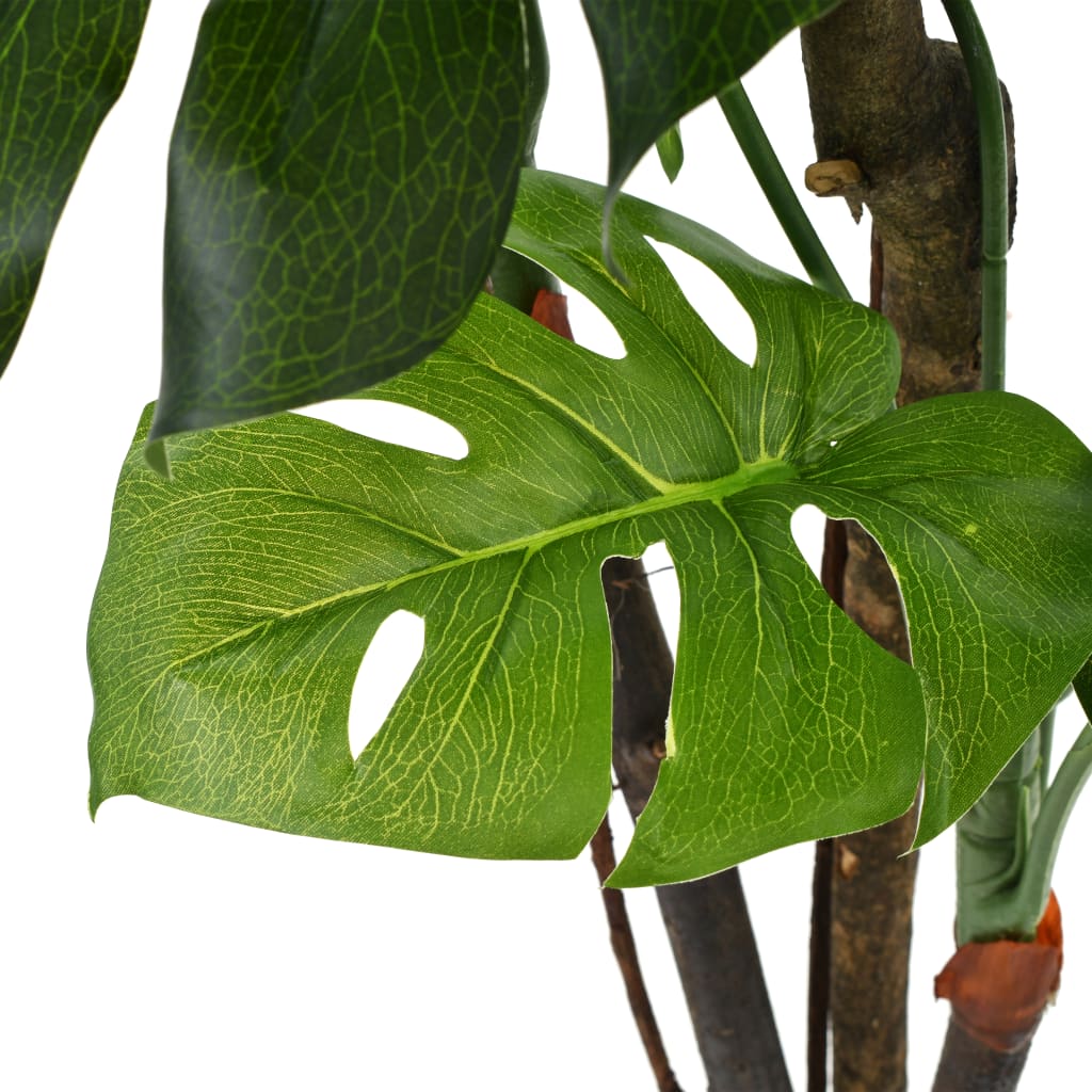 vidaXL Artificial Monstera Plant with Pot 130 cm Green - plants - express.com