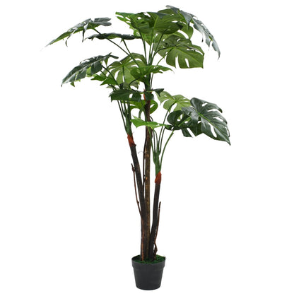 vidaXL Artificial Monstera Plant with Pot 130 cm Green - plants - express.com