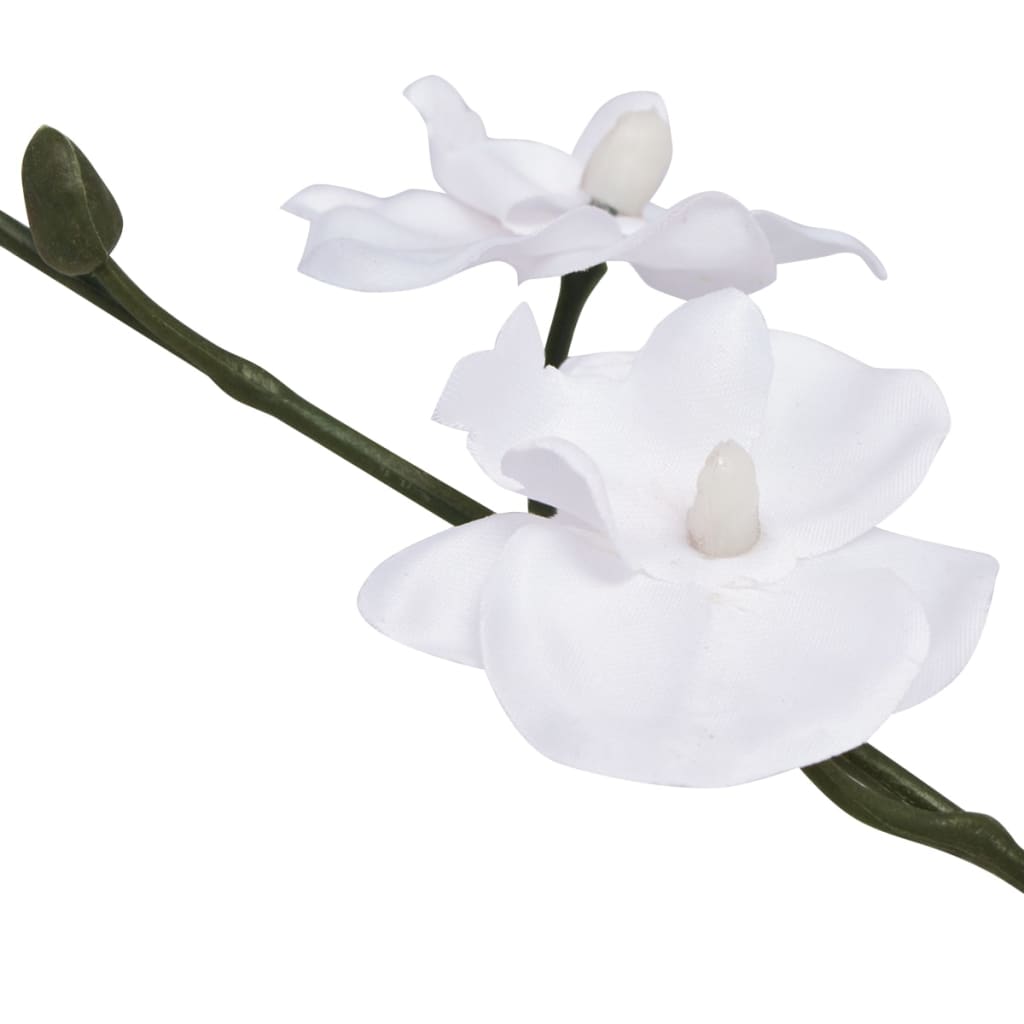 vidaXL Artificial Orchid Plant with Pot 30 cm White - plants - express.com