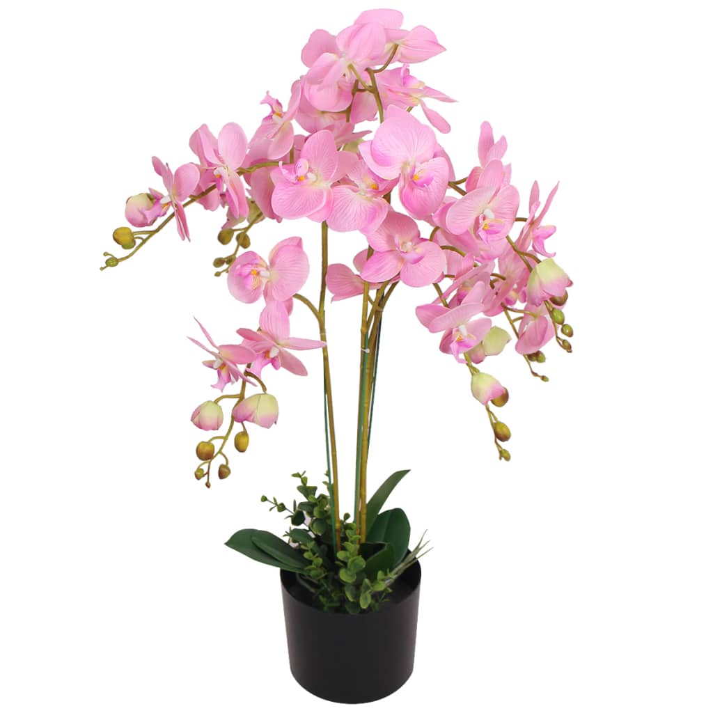 vidaXL Artificial Orchid Plant with Pot 30 cm White - plants - express.com