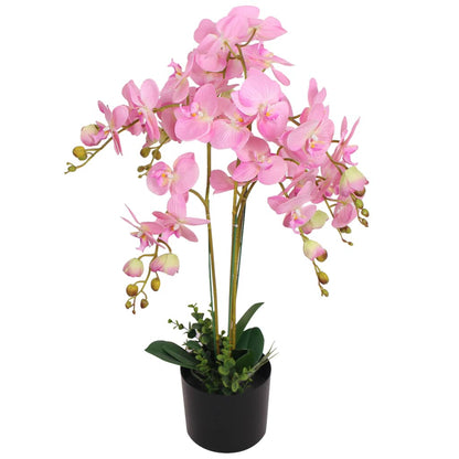 vidaXL Artificial Orchid Plant with Pot 30 cm White - plants - express.com