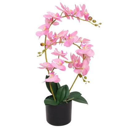 vidaXL Artificial Orchid Plant with Pot 30 cm White - plants - express.com