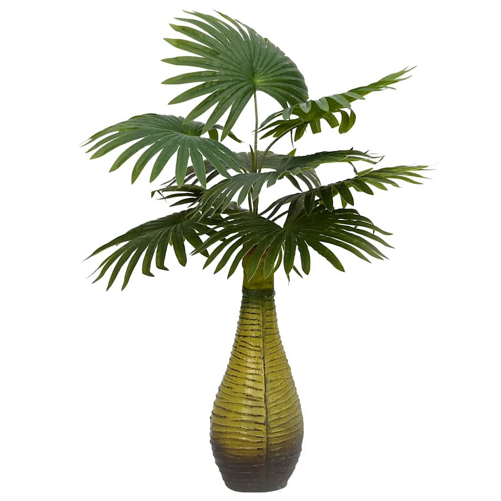 vidaXL Artificial Palm Plant 9 Leaves 65 cm Green - plants - express.com